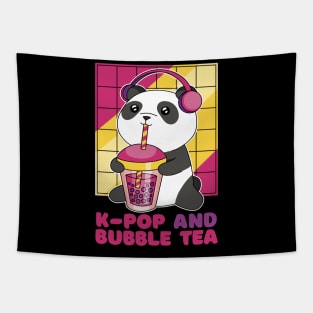 K-pop and bubble tea best gift for kpop lover and bubble tea lovers Tapestry