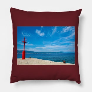 Glavotok Lighthouse, Croatia Pillow