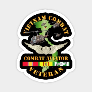 Vietnam Combat AVN Vet  Combat Aviator - Air Assault  w SVC Magnet