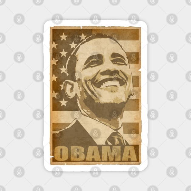 Barack Obama Smile Propaganda Poster Pop Art Magnet by Nerd_art