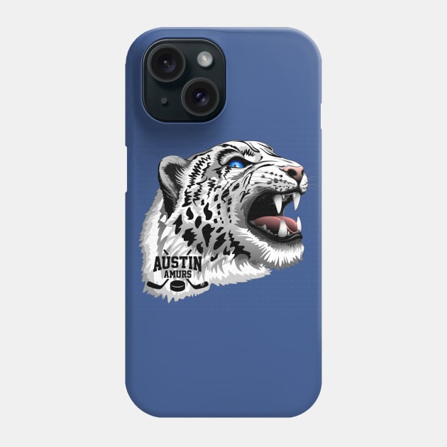 Austin Amurs Mascot Logo Phone Case by Author Kristine Allen Merchandise