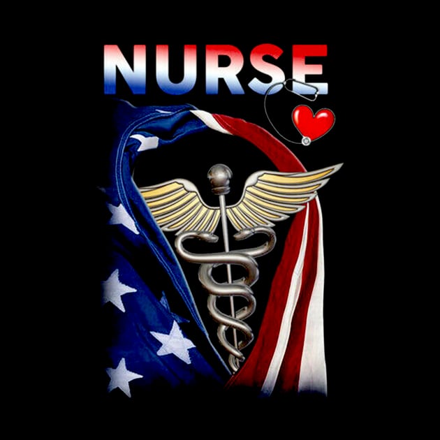 Printed Proud Nurse shirt by RoseKinh