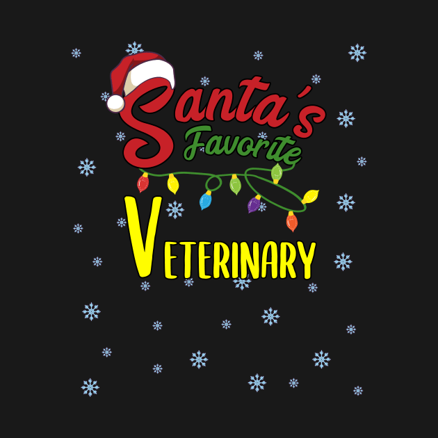 Santas Favorite Veterinary Christmas xmas Gift by MGO Design