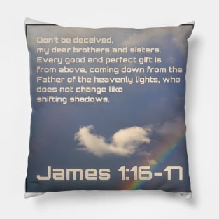 James 1:16-17 Pillow