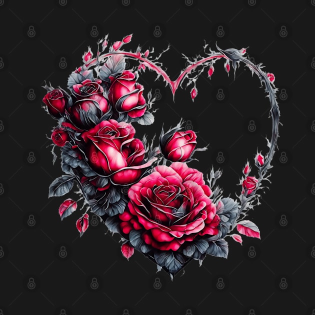 Heart of Roses by Cool Abstract Design