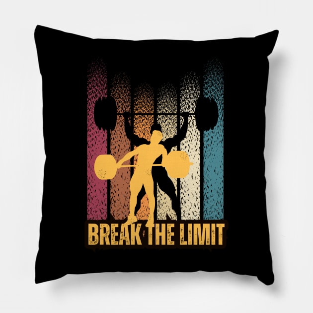 Break the limit vintage Pillow by RealNakama