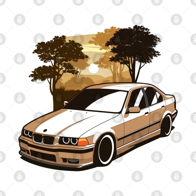 Brown E36 Saloon Safari by KaroCars