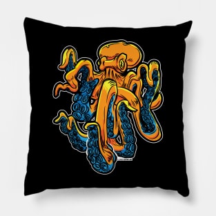 Giant Orange Octopus Pillow