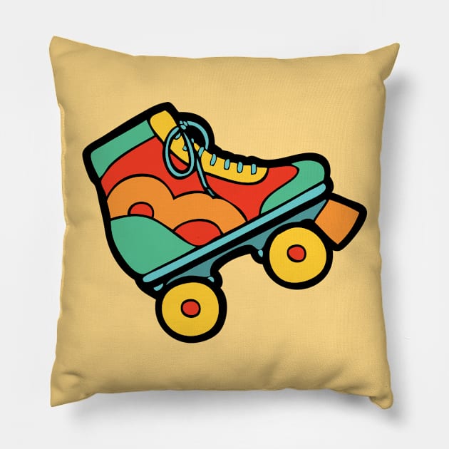 Retro Roller Skate Pillow by evannave