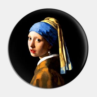 Girl with a pearl earring Pin