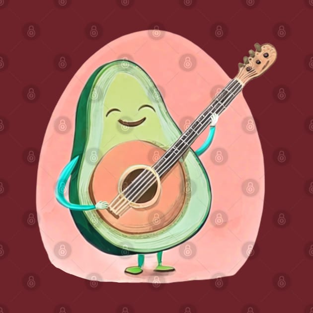musician avocado by Rashcek