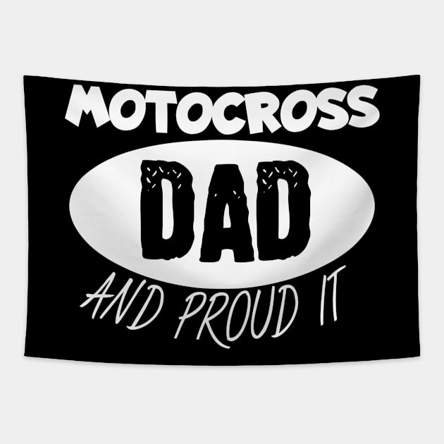 Motocross dad Tapestry by maxcode