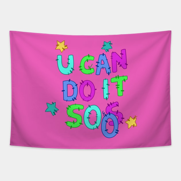 U Can Do It Soos - Mabel's Sweater Collection Tapestry by Ed's Craftworks