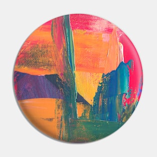 Abstract Oil Canvas Painting Pin