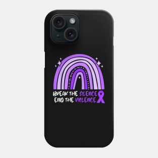 Break The Silence End Violence Domestic Violence Awareness Phone Case