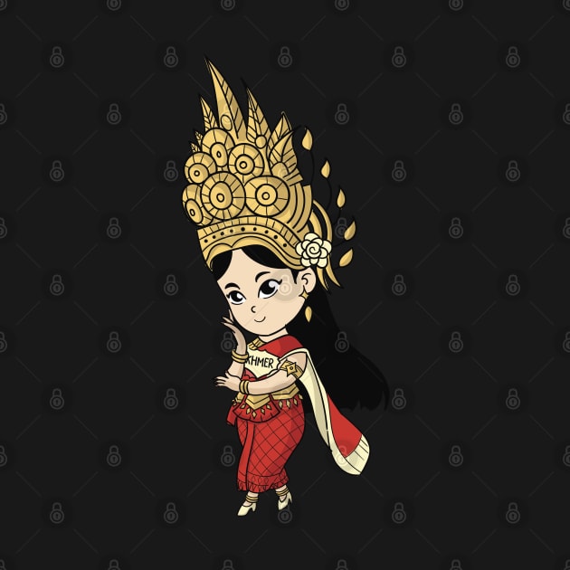 Khmer Cambodian Chibi w/cape Character by KhmeRootz