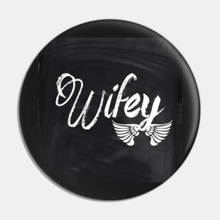 1980s chalkboard typography scripts honeymoon Mrs bride wifey Pin