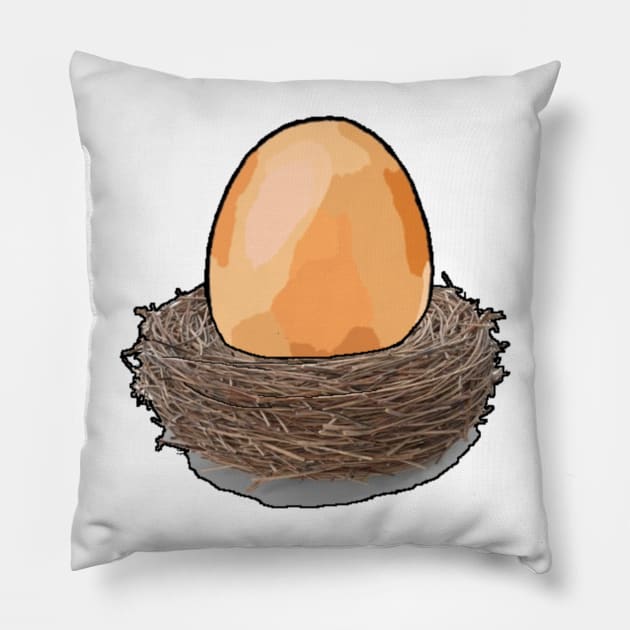 Nest Egg Pillow by CleggEmporium