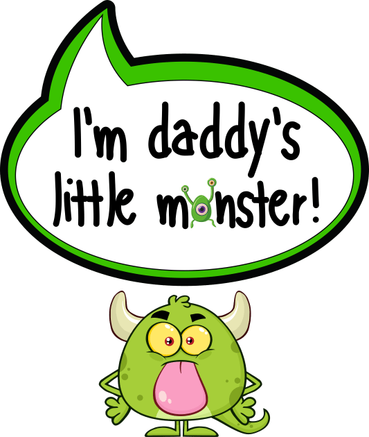 I'm Daddy's Little Monster - Halloween Clothing Kids T-Shirt by The Little Ones Collection