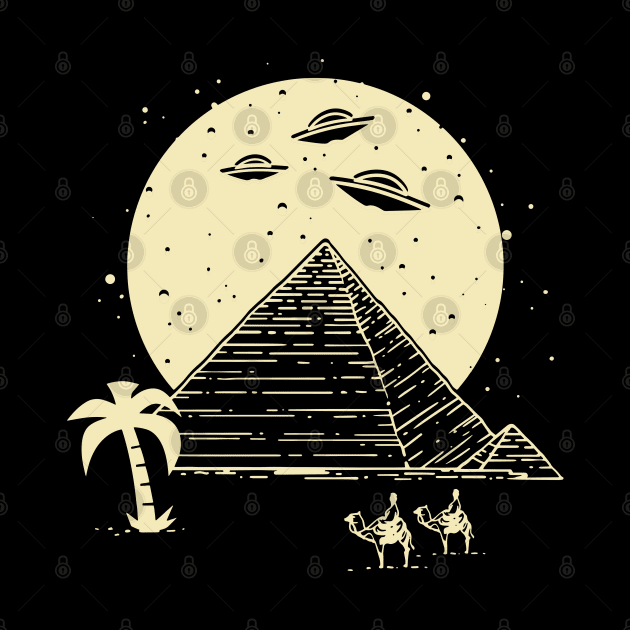 Ancient Astronaut Egyptian Pyramid UFO Conspiracy Theory by Riffize