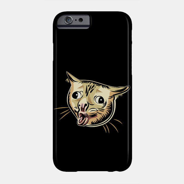 Coughing Cat Meme Coughing Cat Phone Case Teepublic