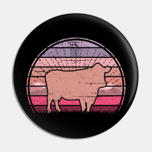 Cow Sunset Pin
