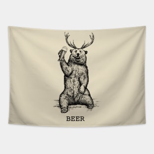 Bear + Deer = Beer Tapestry