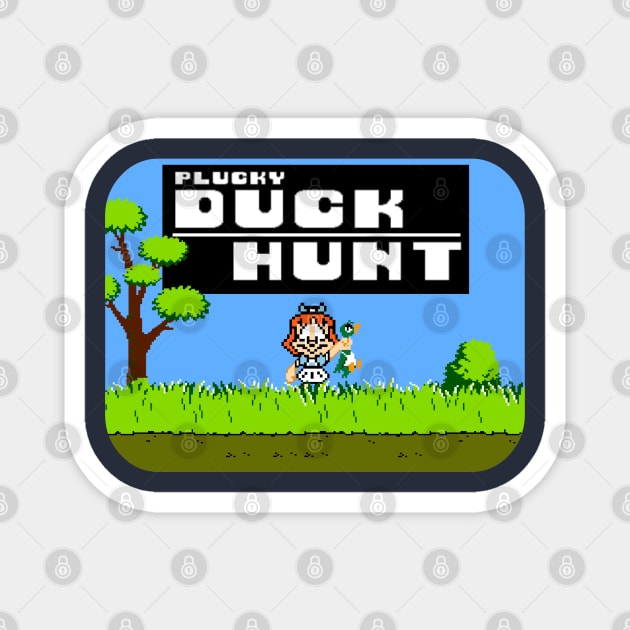 Plucky Duck Hunt Magnet by RobotGhost