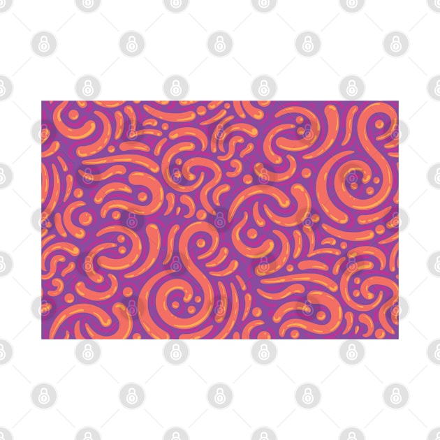 Modern Vibrant Abstract Paisley by Vector Deluxe