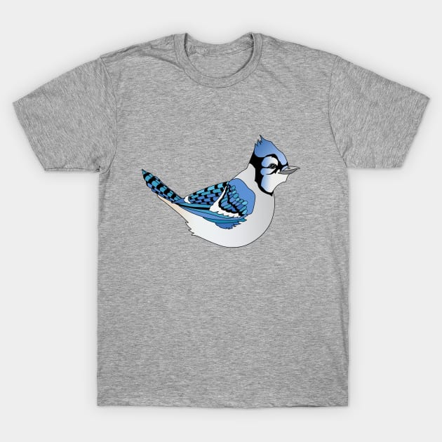 Cute Graphic Blue Jay Bird