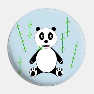 Panda and Bamboo Pin