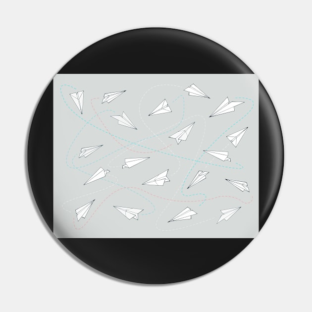 Paper planes pattern Pin by bernardojbp