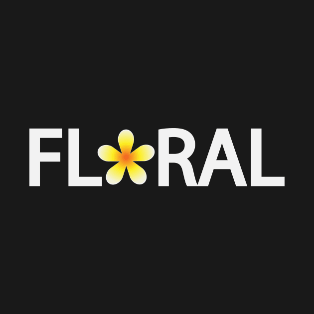 Artistic floral text design by D1FF3R3NT