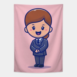 Cute Stewardess Tapestry