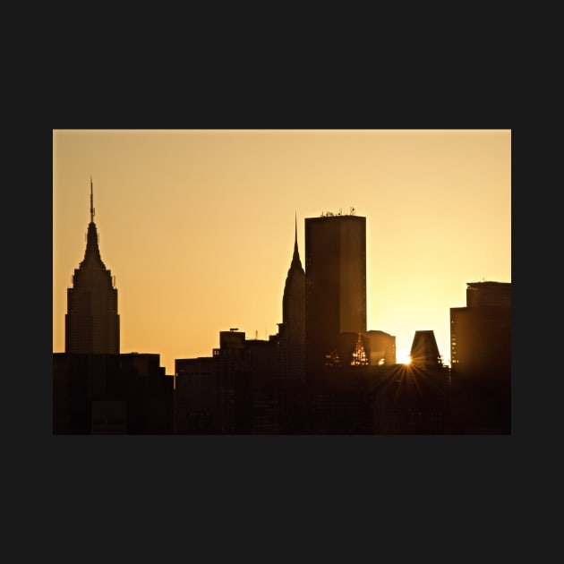 Manhattan sunset by rollier