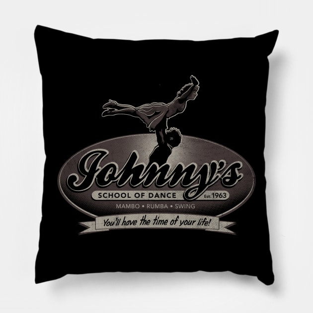 Johnny's School Of Dance Pillow by RubyRed