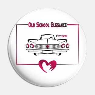 Old School Elegance classic car vintage 1970 lovers Pin