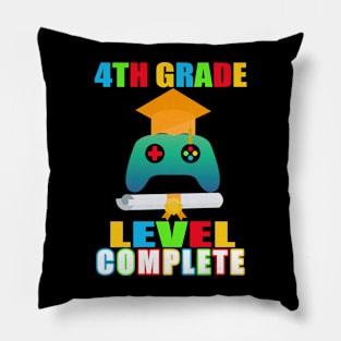 4th Grade Level Complete Elemenatary Graduation Pillow