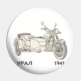 Ural sidecar motorcycle Pin