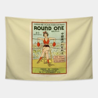 VINTAGE FIRECRACKER ROUND ONE Tapestry