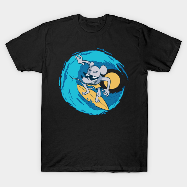 Discover Surfing Rat - Surfer - T-Shirt