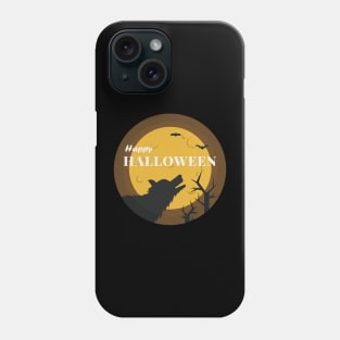 happy wolf halloween Phone Case