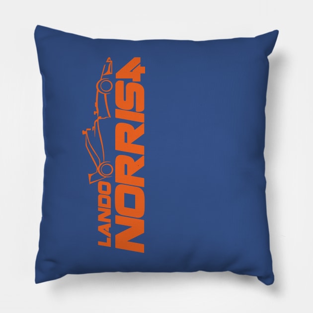 Lando Norris LN4 Grand Prix F1 Pillow by CGD