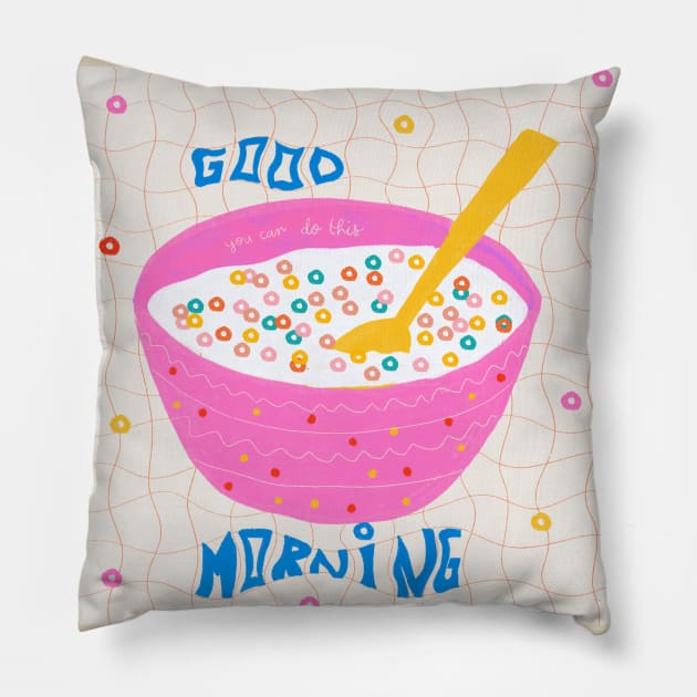 Cereal killer Pillow by barbsiegraphy