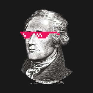 Awesome Pink Shades Alexander Hamilton T-Shirt