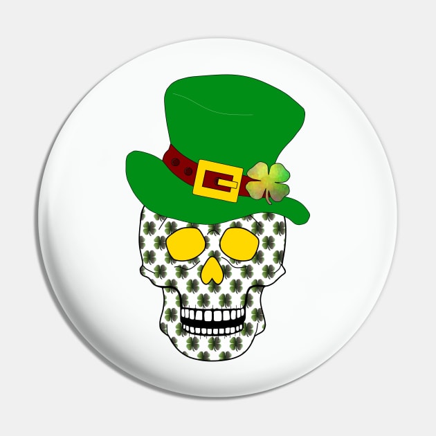 Irish Skull Pin by SartorisArt1