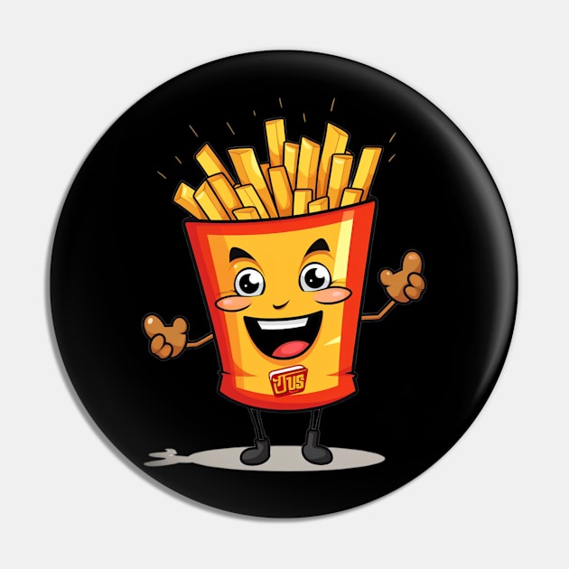 kawaii french fries T-Shirt cute potatofood Pin by nonagobich