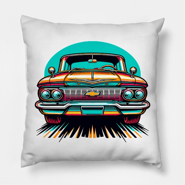 Chevrolet Biscayne Pillow by Vehicles-Art