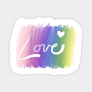 Rainbow Love Magnet