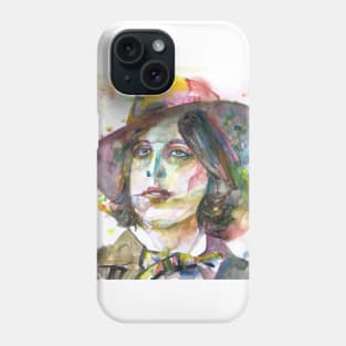 OSCAR WILDE watercolor portrait .4 Phone Case